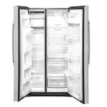 GE GSS25IYNFS 36" Side by Side Refrigerator with 25.14 cu. ft. Total Capacity Showcase LED Lighting and Hidden Hinge in Stainless Steel