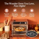 Our Place Large Wonder Oven Pro | 8-in-1 Digital Countertop Oven with Large 32Qt quarts | Non-toxic, Fast Quartz Heating | Air Fry, Toast, Roast, Bake, Broil, Reheat & Dehydrate | Stainless Steel