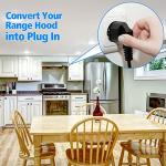 Dreyoo HCK44 Range Hood Power Cord Kit, Convert Your Range Hood to Plug in, Hardwire to Plug in Conversion Kit Replacement, Compatible with Broan, Nutone and Other Range Hood