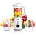 Simplus 3 in 1 Blender and Food Processor Combo for Kitchen, Small Electric Food Chopper, Meat and Vegetable Grinder, 380W High Speed 5 Cup Blenders with 2 Speeds and Pulse for Smoothies and Shakes