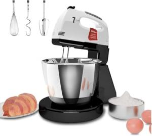 Stand Mixers, 7 Speeds With 3QT Stainless Steel Bowl, Stand and Hand Mixer with Dough Hook, Whisk, Mixing Beater for Baking, Cake, Cookie, Kneading (IM9)