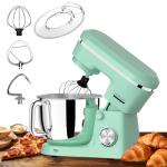 Electric Stand Mixer with 6.5 Quart Bowl, Household Food Mixer 10+p Speeds 660W, Kitchen Tilt-Head Bread Dough and Cake Mixers with Dough Hook, Whisk, Beater, Splash Guard and Egg Separator (Blue 2)