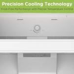 HAMILTON BEACH, Frost Free Top Mount 2 Door Apartment Size Refrigerator with Freezer, STAINLESS, 18 CU FT