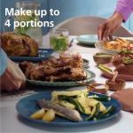 Philips Dual Basket Air Fryer 3000 Series — 8-in-1 functions, 9.5 Quarts, 2 Drawers, Auto-sync Cooking Time, 90% Less Fat, Rapid Air Technology, HomeID Recipe App, Dishwasher Safe, Black (NA351/00)