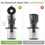 OMMO Juicer Machines, 300W Cold Press Juicer for Whole Vegetables & Fruits with 6'' Large Feed Chute, Slow Masticating Juicer Easy to Clean, High Juice Yield, BPA Free, Sliver