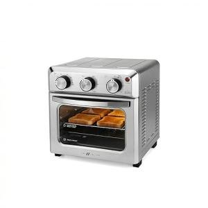 VAL CUCINA 6-in-1 Air Fryer Toaster Oven Combo, Compact 12.7 QT Small Countertop Convection Oven, Fits 9" Pizza & 4 Toast, Hexagon Hybrid Heating, Enamel Baking Pan