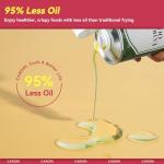 Air Fryer 14-in-1 with Viewing Window, 6Qt Large Capacity, 392℉ Max Crisp, Airfryer No Filping Dual Heating, Bake, Roast, Dehydrate, Reheat, 1700W Fast Even Easy Meals, Nonstick Dishwasher Safe Basket