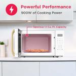 FRIGIDAIRE 1.05 cu. ft. Retro Microwave, WhiteGold