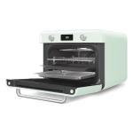SMEG COF01Countertop Combi Oven - Multi-Function Grill, Air Fry, Steam, Bake, Convection, Defrost, and Warm, 10 Cooking Functions - Made In Italy (Pastel Green)