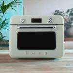SMEG COF01Countertop Combi Oven - Multi-Function Grill, Air Fry, Steam, Bake, Convection, Defrost, and Warm, 10 Cooking Functions - Made In Italy (Pastel Green)