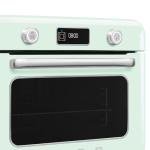 SMEG COF01Countertop Combi Oven - Multi-Function Grill, Air Fry, Steam, Bake, Convection, Defrost, and Warm, 10 Cooking Functions - Made In Italy (Pastel Green)