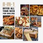 Blatomic Indoor Pizza Oven - Makes 13 Inch Pizzas in Minutes, Heats up to 850°F - Electric Pizza Maker Countertop with 6 Touchscreen Presets, Pizza stone & Peel, Baking Tray & Mesh Included