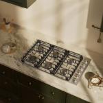 Empava 36 Inch Gas Cooktop with 6 Sealed SABAF Burners, Stainless Steel Built-in Stove Top, LPG/NG Convertible, Auto Electric Pulse Ignition, Flame Failure Protection