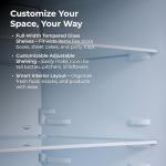 Kenmore 31" Bottom Freezer Refrigerator - Ice Maker, Adjustable Shelving, Crispers Drawers, LED Lighting, ENERGY STAR Certified, 22.3 cu. ft. Capacity, Fingerprint Resistant Stainless Steel