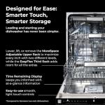 Kenmore 24" Built-In Stainless Steel Tub Dishwasher with EasyFlex 3rd Rack, SmartWash, UltraWash Plus, TurboDry, MoreSpace Plus Adjustable Rack, Energy Star Certified, Black