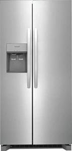 Frigidaire 33" Side-by-Side Refrigerator with 22.2 cu. ft. Total Capacity, Air Filter, LED Interior Lighting, Ice Maker in Stainless Steel