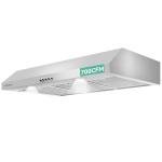 36 Inch Under Cabinet Range Hood | 700 CFM Stainless Steel | Convertible Ducted/Ductless | Washable Grease Filters | 3 Speed Fan | LED Lighting | Includes Charcoal Filters - Kendraja