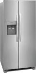 Frigidaire 33" Side-by-Side Refrigerator with 22.2 cu. ft. Total Capacity, Air Filter, LED Interior Lighting, Ice Maker in Stainless Steel