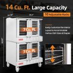 Commercial Convection oven-Double layer Electronic gas control, SS430 front, side and top