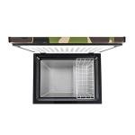 FRIGIDAIRE EFRF516CAMO Chest Deep Freezer- Garage Ready, 5.0 Cu. Ft. Capacity, CAMO-Adjustable Thermostat-Removable Vinyl Coated Wire Basket-Easy Defrost Drain