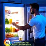 Appliance Oven Light Bulb, High Temp 300 °C Resistant,（2 Pack） A15/E26/120V/40 Watt Appliance Replacement Bulb for Refrigerator Over Stove Microwave Range Hood,Warm White