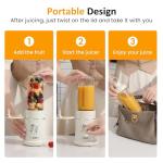 Sunvivi 250W Blender and Food Processor, 4 in 1 Electric Food Chopper for Grinding Meat, Peeling Garlic & Juicing, Variable Speed with 1.5L Glass Bowl & 2 Cups (0.4L+0.2L)