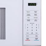 Magic Chef Compact Countertop Microwave Oven, 1,000 Watts, White, 1.1 Cu. Ft. - Digital Kitchen Appliance with One-Touch Cooking, Child Lock, Timer, Reheat, Defrost, and 10 Power Levels