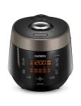 CUCKOO High Pressure Rice Cooker 10-Cup Uncooked / 20-Cup Cooked with Nonstick Inner Pot, Large Rice Maker with 13 Menu Options and Steam Plate, Fuzzy Logic Tech, Voice Guide, Black (CRP-P1009SB)