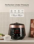 CUCKOO High Pressure Rice Cooker 10-Cup Uncooked / 20-Cup Cooked with Nonstick Inner Pot, Large Rice Maker with 13 Menu Options and Steam Plate, Fuzzy Logic Tech, Voice Guide, Black (CRP-P1009SB)