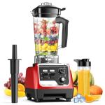 Blender, 28000 RPM 1800W Powerful Countertop Blenders for Kitchen, 70oz Large Capacity Blender for Smoothies, Ice Crushing, Frozen Fruits with 1-5 Min Timer & Multiple Speeds - Includes To-Go Cup, Red