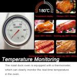 BEILOCKERY Commercial Stainless Steel LP Gas Roast Duck Oven with Regulating Valve,31.5 * 31.5 * 53 Inch BBQ Roaster, Duck Roaster Grill for Restaurants, Stalls, Barbecue