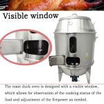 BEILOCKERY Commercial Stainless Steel LP Gas Roast Duck Oven with Regulating Valve,31.5 * 31.5 * 53 Inch BBQ Roaster, Duck Roaster Grill for Restaurants, Stalls, Barbecue