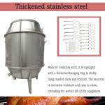 BEILOCKERY Commercial Stainless Steel LP Gas Roast Duck Oven with Regulating Valve,31.5 * 31.5 * 53 Inch BBQ Roaster, Duck Roaster Grill for Restaurants, Stalls, Barbecue