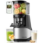 Canoly C09 Cold Press Juicer, 6" Extra Wide Feed Chute, 3-IN-1 Strainers (Juice & Sorbet & Nut Milk), Powerful AC Brushless Motor, Self Precut System, Juicer Machines with BPA-Free (Classic)