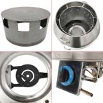 BEILOCKERY Commercial Stainless Steel LP Gas Roast Duck Oven with Regulating Valve,31.5 * 31.5 * 53 Inch BBQ Roaster, Duck Roaster Grill for Restaurants, Stalls, Barbecue