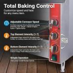 EASYROSE CPO14D 3600W 240V 60HZ Countertop Pizza Commercial Conveyor Oven with 14″ BELT