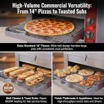 EASYROSE CPO14D 3600W 240V 60HZ Countertop Pizza Commercial Conveyor Oven with 14″ BELT