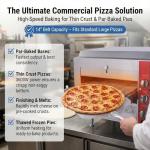 EASYROSE CPO14D 3600W 240V 60HZ Countertop Pizza Commercial Conveyor Oven with 14″ BELT