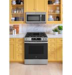 GE GGS600AVFS 30 inch Slide-In Gas Convection Range with Steam Cleaning and EasyWash Tray, Stainless Steel
