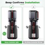 OMMO Cold Press Juicer Machines : 5.1" Wide Feed Chute Slow Masticating Juicer for Whole Fruits & Vegetables, Easy to Clean, High Juice Yield, BPA Free, Black