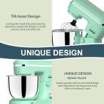 Electric Stand Mixer with 6.5 Quart Bowl, 660W Household Food Mixer 10+p Speeds, Kitchen Tilt-Head Bread Dough and Cake Mixers with Dough Hook, Whisk, Beater, Splash Guard and Egg Separator