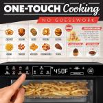 Gourmia Toaster Oven Digital Air Fryer - Convection Mode with 4 Slice Capacity, 3 Rack Positions, 12 Presets, Toast, Bagel, Bake, Roast, Broil, Dehydrate, Popcorn, Fits 9" Pizza, Black