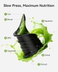 Cold Press Juicer, EUHOMY 5.5" Extra Large Feed Chute Slow Masticating Juicer, 250W Juicer Machines, 99.6% High Juice Yield, Easy to clean, Reverse Function, for Whole Vegetables & Fruits. Black