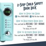 Nostalgia Retro Compact Countertop Microwave Oven, 0.7 Cu. Ft. 700-Watts with LED Digital Display, Child Lock, Easy Clean Interior, Aqua