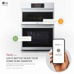 LG Studio WCES6428F 30 inch Stainless Combo Wall Oven with 6.4 Cu. Ft. Total Capacity