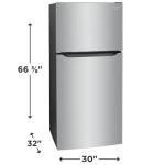 Frigidaire FFTR2045VS 30 in. 20 cu. ft. Top Freezer Refrigerator in Stainless Steel, Garage Ready