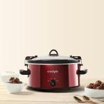 Crock-Pot 6-Quart Cook & Carry Oval Manual Portable Slow Cooker, Red - SCCPVL600-R