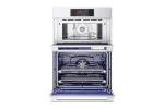 LG Studio WCES6428F 30 inch Stainless Combo Wall Oven with 6.4 Cu. Ft. Total Capacity