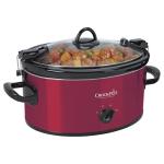 Crock-Pot 6-Quart Cook & Carry Oval Manual Portable Slow Cooker, Red - SCCPVL600-R