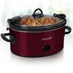 Crock-Pot 6-Quart Cook & Carry Oval Manual Portable Slow Cooker, Red - SCCPVL600-R